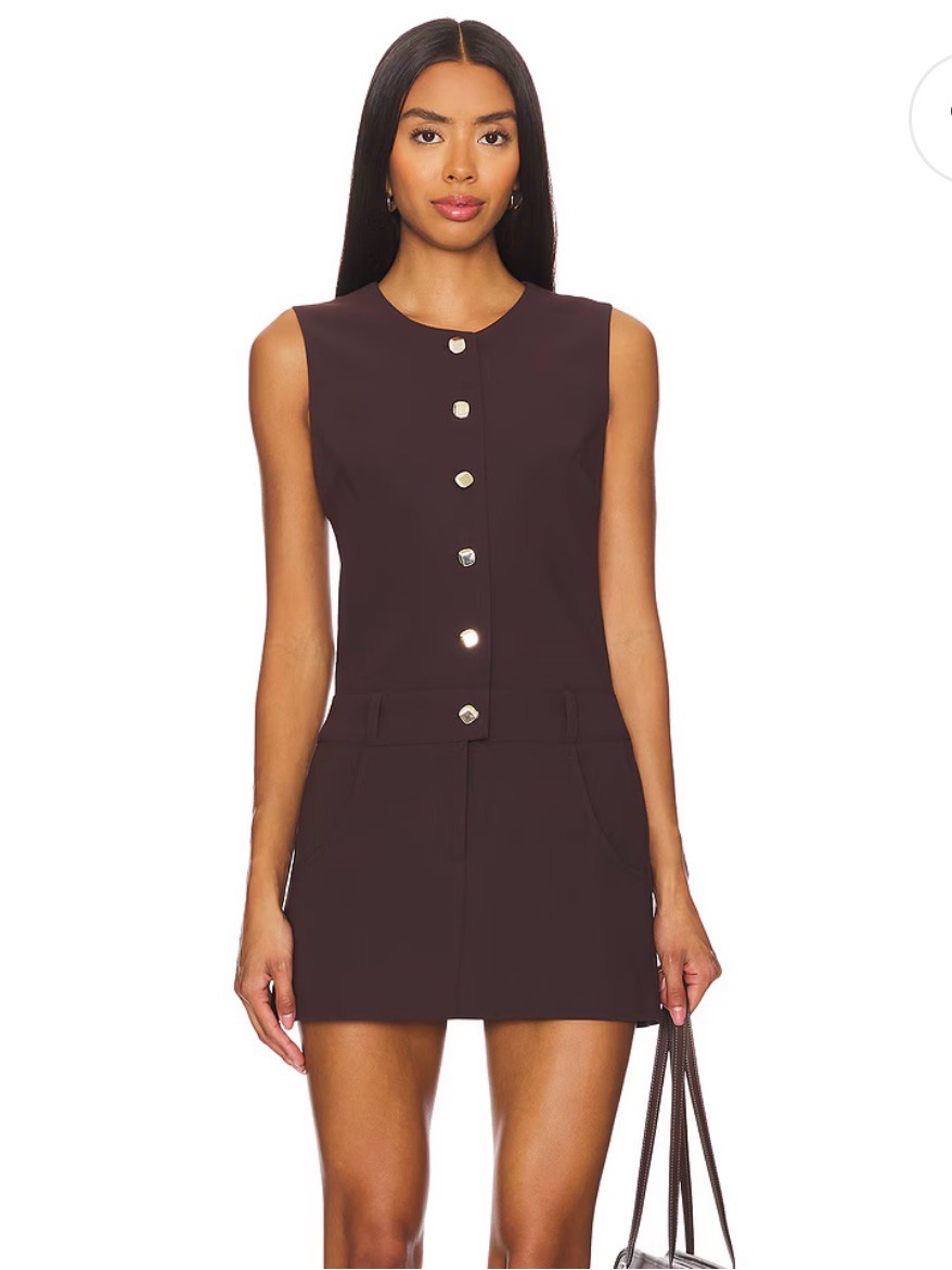 Amanda Uprichard Brown Tori Dress